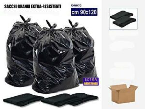 SACCO NERO RIFIUTI PESANTE CM 90X120