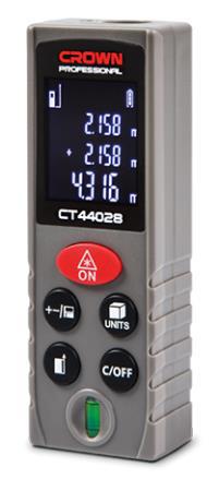 DISTANZIOMETRO LASER CROWN 40 MT CT44028