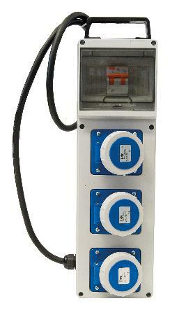 PRESA TRIPLA 3CEE 230V IP67 1DIFF.MAGN. 3KW- VB-PL220/3