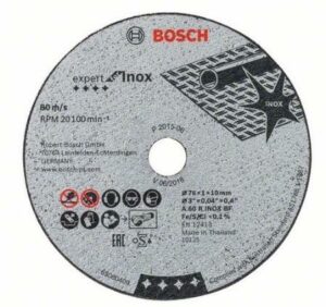 DISCO TAGLIO INOX ø76 MM IN BLISTER DA 5 PZ
