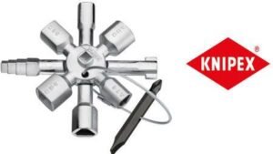 KNIPEX TWINKEY 10 PROFILI-2 CROCI-1 CHIAVE PER SISTEMI CHIUSURA COMUNI