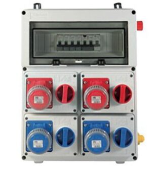 QUADRO 2 PRESE MONO + 1 TF. 16A + 1 TF. 32A 18KW- VB-PLG-21001/40