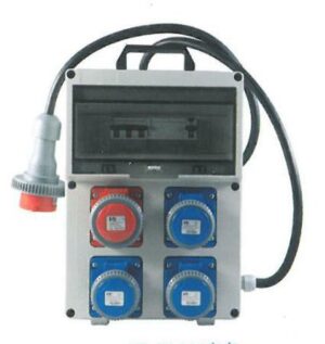 QUADRO 3 PRESE MONO 16A IP67 + 1 TF. 3P+T 16A IP67 9KW- VB-PL380/1/3