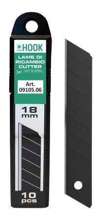 LAMA CUTTER HOOK NERA SK2 MM 18 IN BLISTER DA 10 PZ