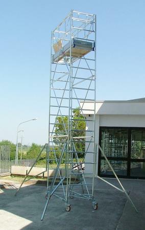 TRABATTELLO ACCIAIO GRIM 75 H 3,70 MT CON 2 SEMIPIANI DL81