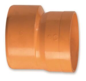 AUMENTO ECCENTRICO PVC ARANCIO ø 63/100