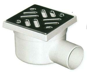 CHIUSINO SIFONATO SCARICO LATERALE GR. ACC. MM 150X150