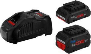 KIT 2 BATTERIE BOSCH PROCORE 18V 4AH+5,5AH+CARICABATTERIA GAL1880 CV