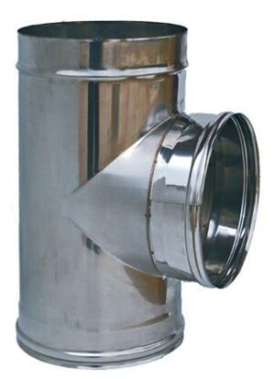 RACCORDO INOX 316L T90° ø 120 H MM 275-90