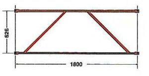 DIAGONALE PER TELAIO A BOCCOLE VERNICIATO