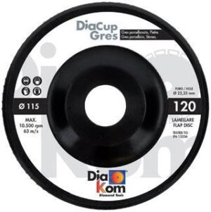 PLATORELLO DIAM. ø 115 LAMELLARE GRES GR.120 DIACUP