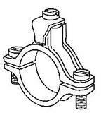 MORSETTO DISPERSIONE TERRA ø48 PER PONTEGGIO