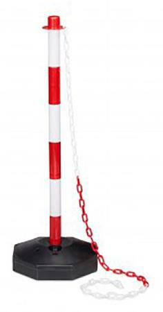 CATENA PLASTICA BIANCA-ROSSA MM 8