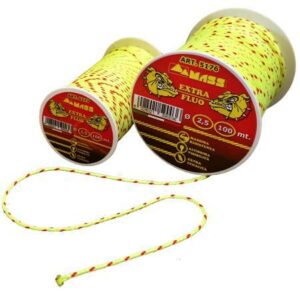 CORDA EDILIZIA GIALLO FLUO MT 100 MM 2,5