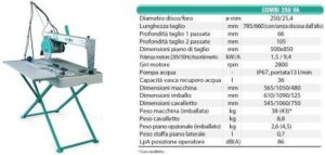 BANCO SEGA IMER COMBI 250 VA
