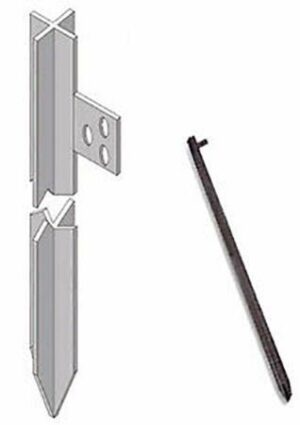 PALINA ZINC. DI MESSA A TERRA T50 H 200 CM