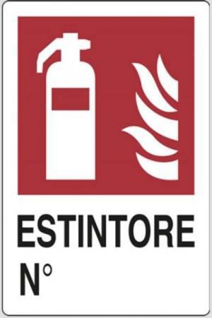 CARTELLO PVC ESTINTORE CM 20X30