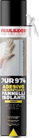 ADESIVO POLIUR. PANNELLI ISOLANTI MANUALE PUR974 ML 800