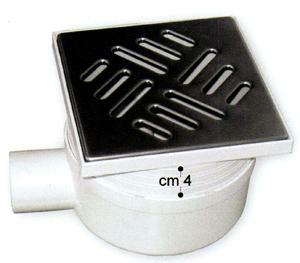 CHIUSINO SIFONATO SCARICO LATERALE TELESC. GR. ACC. MM 150X150