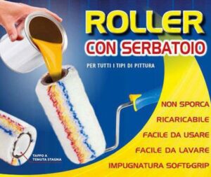 ROLLER RULLO CON SERBATOIO INCORPORATO E MANICO ESTRAIBILE