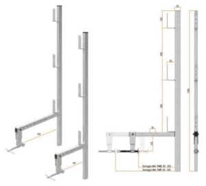 PARAPETTO PER CORDOLI DA CM 8 A 50