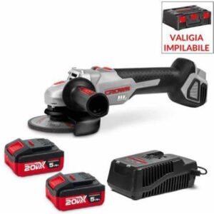 SMERIGL. CROWN BATTERIA 2X5AH 20V MAX 125MM IN BOX K-DC07 IMC