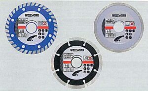 KIT 3 DISCHI DIAMANTATI ø115 IN BLISTER