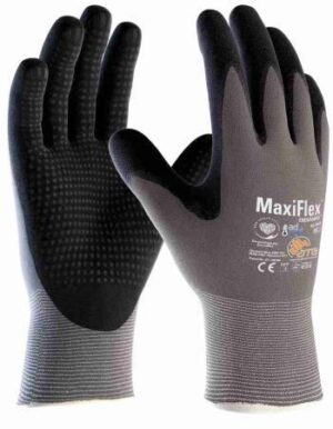 GUANTO ATG MAXIFLEX ENDURANCE AD-APT PUNTINATO GRIGIO/NERO
