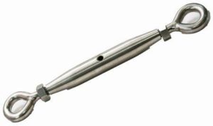 TENDITORE ACCIAIO INOX CON TERMINALE OCCHIO-OCCHIO