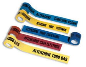 NASTRO SEGNALETICA TUBO GAS MT 200