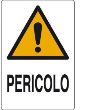 CARTELLO PERICOLO POL. CM 60X40