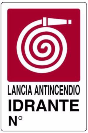 CARTELLO PVC IDRANTE CM 20X30