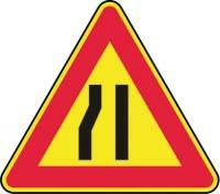 CARTELLO STRETTOIA SX LATO CM 90 FIG.II 385