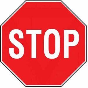 CARTELLO STOP OTTAGONALE R2 CM 60 FIG.II 37
