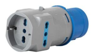 ADATTATORE IND. 2P+T 16A 1 PR. SCHUKO 10/16A+2 ITA 10/16A VB-73100