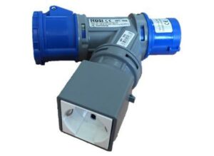 ADATTATORE IND. SPINA 2P+T 16A 230V+1PR.SCHUKO+1PR.CEE 2P+T VB-1756