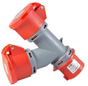 ADATTATORE MULTIPLO 2 USCITE 3P+T 16A 400V IP44 VB-1752