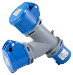 ADATTATORE MULTIPLO 2 USCITE 2P+T 16A 230V IP44 VB-1751