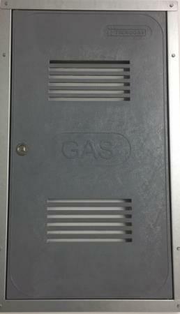 SPORTELLO VETRORESINA C/TELAIO ZINC. CM 30X55H GAS