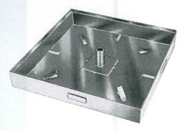 SIGILLO LAMIERA ZINC. CM 33X33 H 5