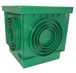POZZETTO POLIPROPILENE VERDE CM 20X20
