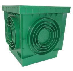 POZZETTO POLIPROPILENE VERDE CM 40X40