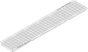GRIGLIA ZINCATA MAGLIA 30X30 CL. B125 MM 1000 PER RECYFIX ST.150