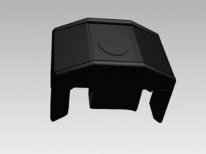 PIASTRINA PVC NERE + VITE AUTOPERFORANTE
