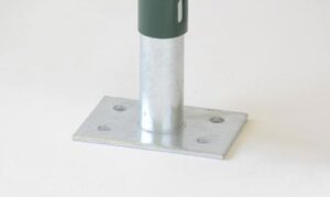 SUPPORTO ZINCATO PER PALI TONDI ø48 MM