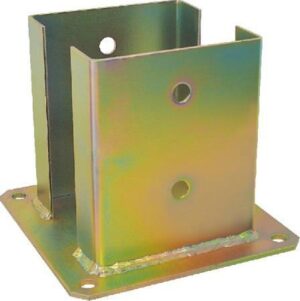 PORTAPILASTRO QUADRO A C 100X100 ZINC. GIALLO