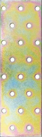 PIASTRA FISSAGGIO 100X160 ZINC. GIALLO