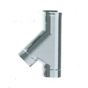 RACCORDO BRAGA INOX 316L 135° ø 120 H MM 338/142-82
