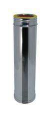 TUBO DOP.PAR.INOX 316L CM 27 ø100