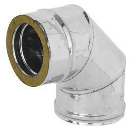 CURVA DOP.PARETE INOX 316L 90° ø 180